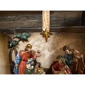 Nativity Tabletop‎ Display - Beautiful & Colorful Resin